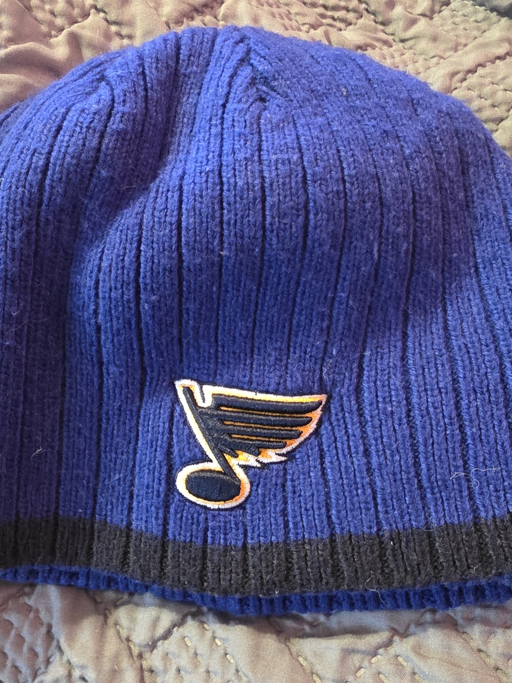Knit Beanie Hat - Royal Blue